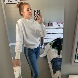 Zipper Detail Free People Beach Vibes Sweatshirt